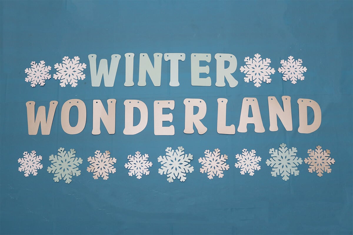 sunbeauty winter wonderland banner printable winter wonderland